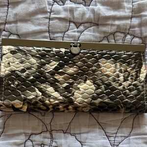 Snake Print Clutch Wallet